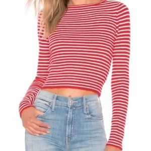 Red and white stripe sweater
